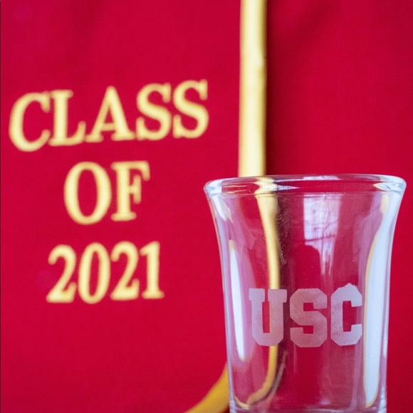 USC clear shot glass - Picture 2 of 2